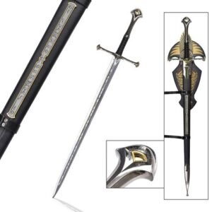 The Lord of the Rings Cosplay Sword - Authentic Narsil Aragorn Anduril Style, 129 cm 440SS