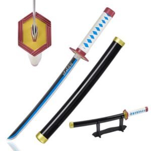 Demon Slayer Katana Sword - Giyu Tomioka Mini Style, 45 cm Plastic