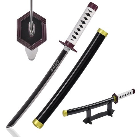 45cm-Japanese-Anime-Demon-Slayer-Mini-Cosplay.jpg_480x480.jpg Demon Slayer Katana Sword - Mini Steel Giyu Tomioka 3mm Style, 45 cm - Image 1