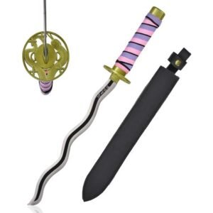 Demon Slayer Katana Sword - Mini Original Obanai Iguro Snake Style, 45 cm