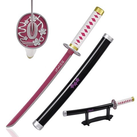 45cm-Japanese-Anime-Demon-Slayer-Nichirin-Blade-1.jpg_480x480-1.jpg Demon Slayer Katana Sword - Samurai Kanao Tsuyuri Style, 45 cm Stainless Steel - Image 1