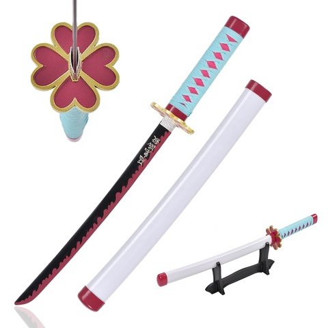 45cm-Japanese-Anime-Demon-Slayer-Stainless-Steel.jpg_480x480.jpg Demon Slayer Katana Sword - Mitsuri Kanroji Mini Style, 45 cm Stainless Steel - Image 1