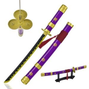 One Piece Katana Sword - Csoplay Roronoa Zoro Purple Enma Style, 45 cm 440SS
