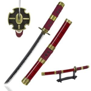 One Piece Katana Sword - Roronao Zoro Sandai Kitetsu Steel Style, 45 cm