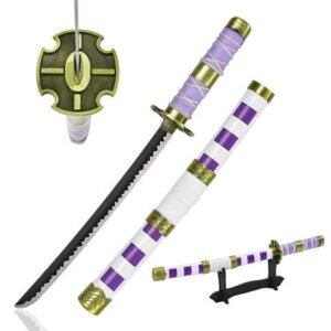 One Piece Katana Sword - Nidai Kitetsu Luffy Mini Wano Style, 45 cm Stainless Steel