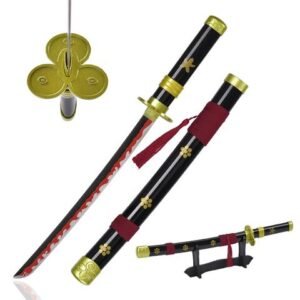 One Piece Katana Sword - Roronoa Zoro Black Mini Enma Style, 45 cm Stainless Steel
