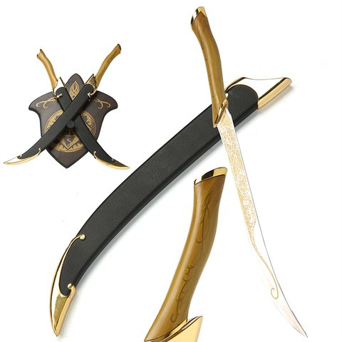 61cm-Movie-Lord-of-the-Rings-440ss.jpg_480x480.jpg The Lord of the Rings Twin Sword Set - Legolas Fighting Style, 61 cm 440SS - Image 1