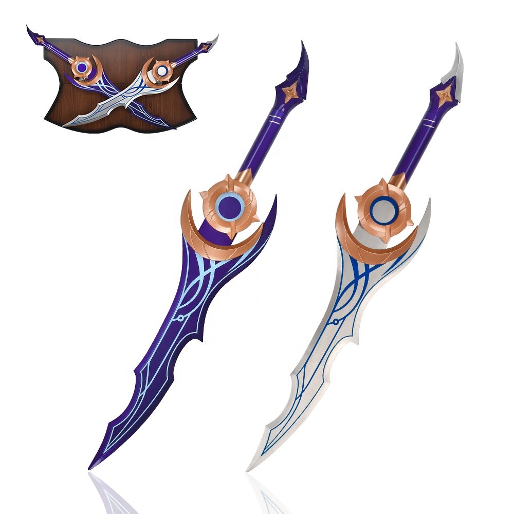 70cm-Real-Weapon-Sword-Set-Solo-Leveling.jpg Solo Leveling Dagger - Arise Sung Jin Woo Moonshadow Style, 70 cm - Image 1