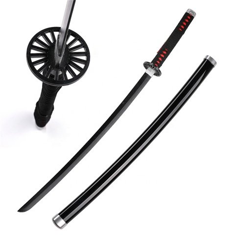 Anime-Demon-Slayer-Tanjiro-Wooden-Nichirin-Blade.jpg_480x480.jpg Demon Slayer Katana Sword - Tanjiro Style, Wood - Image 1
