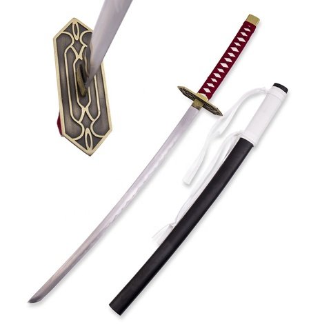 Anime-for-Kurosaki-Isshin-Zanpakuto-Scathing-Moon.jpg_480x480.jpg Bleach Katana Sword - Kurosaki Isshin Scathing Moon Engetsu Style - Image 1