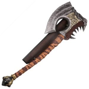 Warcraft Cosplay Axe - Full World Grommash Hellscream Gorehowl Style
