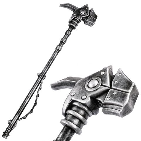 Game-Arknights-Siege-Cosplay-Costume-Prop-Larp.jpg_480x480.jpg Video Game Cosplay Hammer - Arknights Siege Larp Style, PU Foam