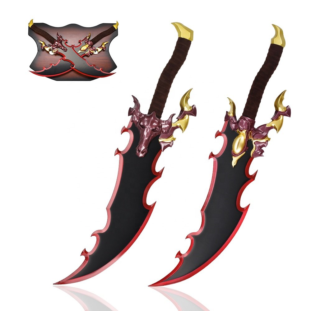 Game-Solo-Leveling-Arise-Cosplay-Sword-Set.jpg Solo Leveling Dagger - Arise Sung Jin Woo Demon Style, 440SS