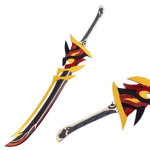 Genshin Impact Claymore Sword - Redhorn Stonethresher Bamboo Style