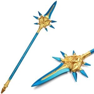 Genshin Impact Cosplay Spear - Primordial Jade Winged Style, PU Foam