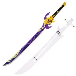 Genshin Impact Katana Sword - Samurai Baal Raiden Shogun Mistsplitter Style