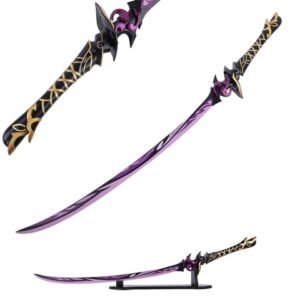 Genshin Impact Katana Sword - Raiden Shogun Baal Samurai Style