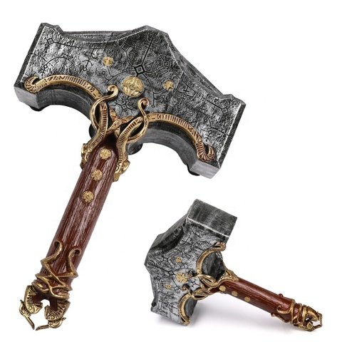 God-of-War-Resin-Fiberglass-Cosplay-Weapon.jpg_480x480.jpg God of War Cosplay Hammer - Fiberglass Thor Style, Resin