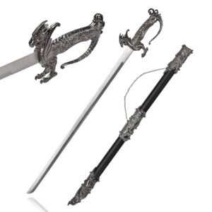 Fantasy Dragon Style 94cm Unsharpened Decorative Medieval Sword with Sheath