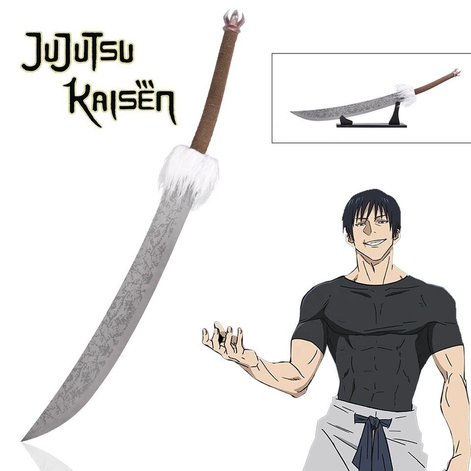 H5fe0aa6678ff4a6b8a5133a17ea7e121Y.jpg_960x960q80.jpg Jujutsu Kaisen Katana Sword - Etched Wepaon Toji Fushiguro Split Style, 100 cm Wood - Image 1