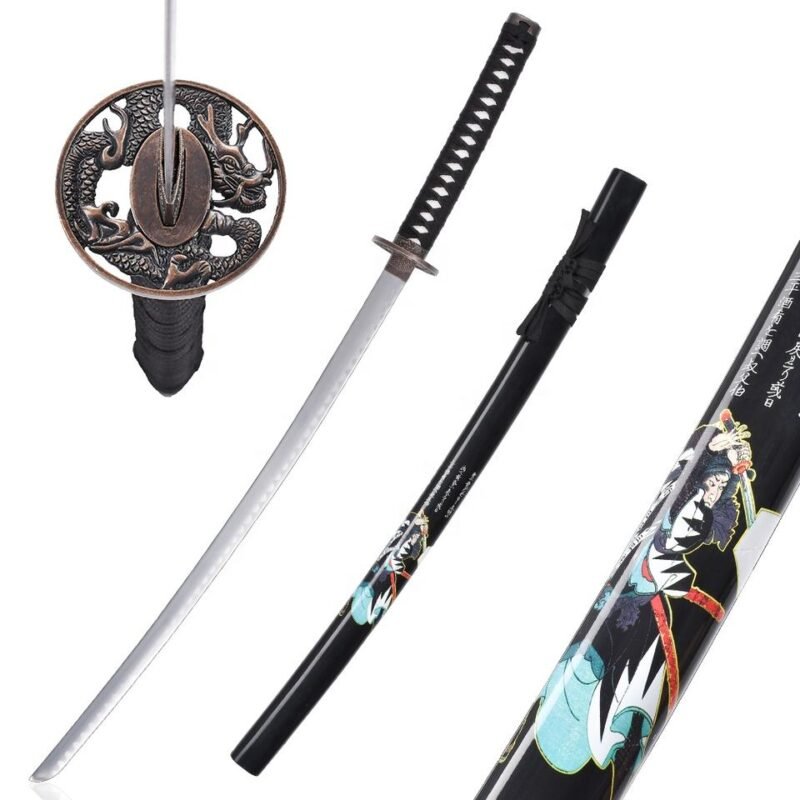 Japanese Samurai Style 102cm Unsharpened Katana with Sheath - Ref 095999