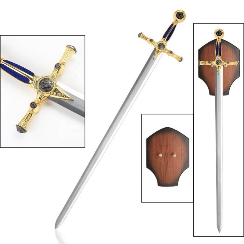 Masonic Ceremonial Style Unsharpened Decorative Medieval Sword