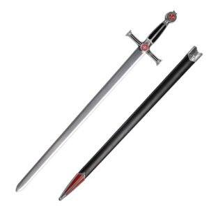 Crusader Knight Style 85cm Unsharpened Decorative Medieval Sword - Ref 376441