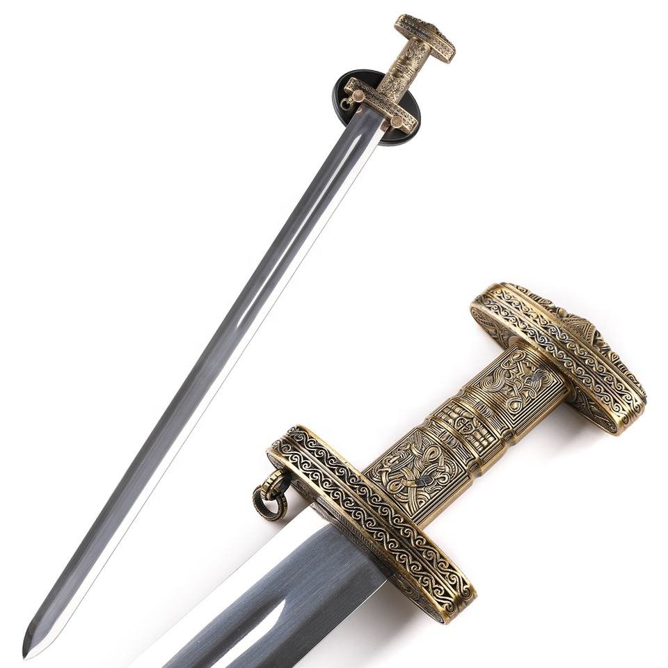 H9e4a954d8c5c44108a68234cca1cdb405.jpg_960x960q80.jpg Viking Norse Style 94cm Unsharpened Decorative Medieval Sword