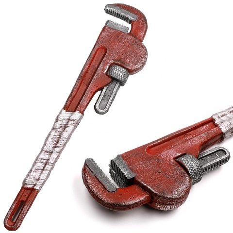 Halloween-Larp-Cosplay-Weapon-Toy-PU-Foam.jpg_480x480.jpg Fantasy Cosplay Foam Pipe Wrench Prop - Halloween Larp Bloody Style, PU Foam
