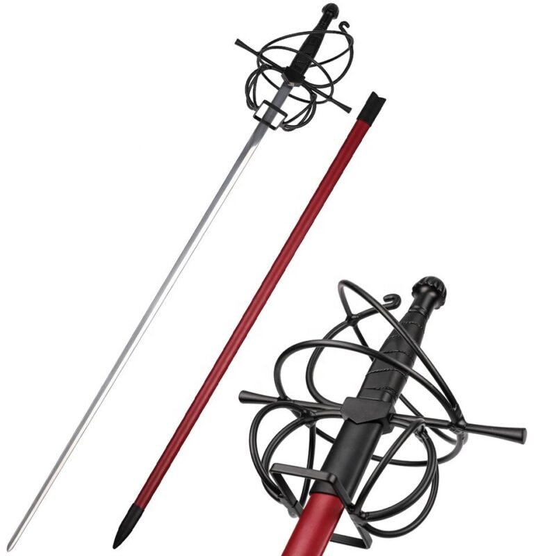 Renaissance Style Unsharpened Rapier with Sheath - Ref 421016