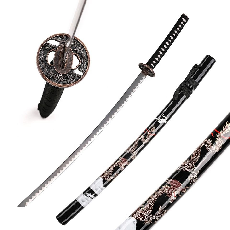 Hea909ac8701a44c49a6cc66f9580c985V.jpg_960x960q80.jpg Japanese Samurai Style 102cm Unsharpened Katana with Sheath - Ref 953639