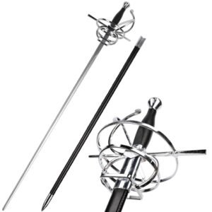 Renaissance Style Unsharpened Rapier with Sheath