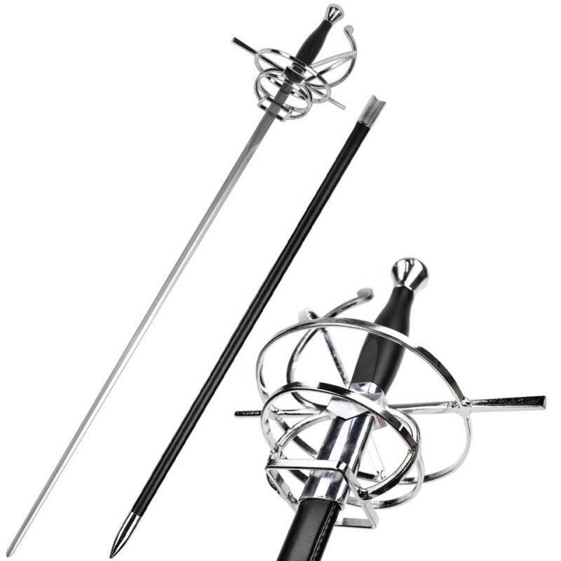 Renaissance Style Unsharpened Rapier with Sheath
