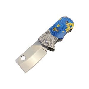 Phoenix Bird Mini Cleaver Folding Pocket Knife