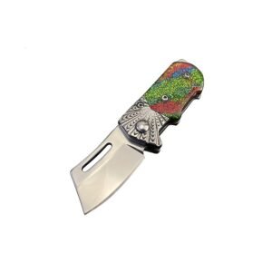 Phoenix Bird Keychain Folding Pocket Knife