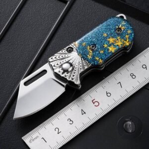 Mini Flat Blade Folding Pocket Knife