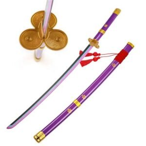 One Piece Katana Sword - Zoro Purple Enma Style, Wood