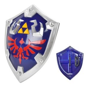 The Legend of Zelda Cosplay Shield - Tears Kingdom Fiberglass Blue Hyrule Style, Resin
