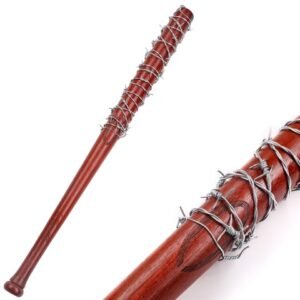 The Walking Dead Cosplay Weapon Prop - Lucille Barbed Wire Wrapped Baseball Style, Wood