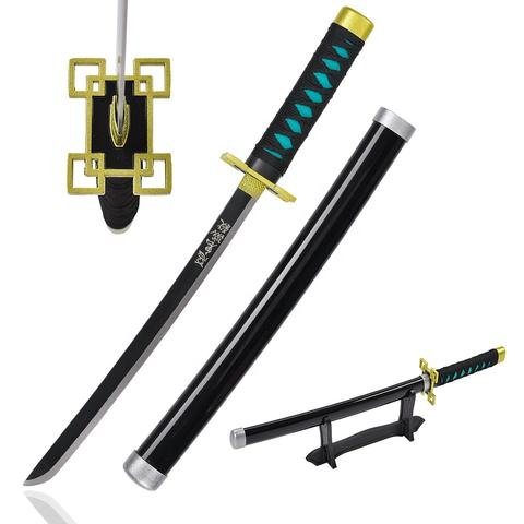 Wholesale-45cm-Japanese-Demon-Slayer-Manga-Nichirin.jpg_480x480.jpg Demon Slayer Katana Sword - Muichiro Tokito Mini Steel Style, 45 cm - Image 1