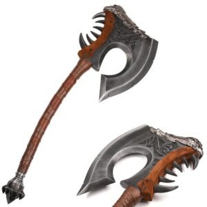 Warcraft Cosplay Axe - World Grommash Hellscream Gorehowl Style