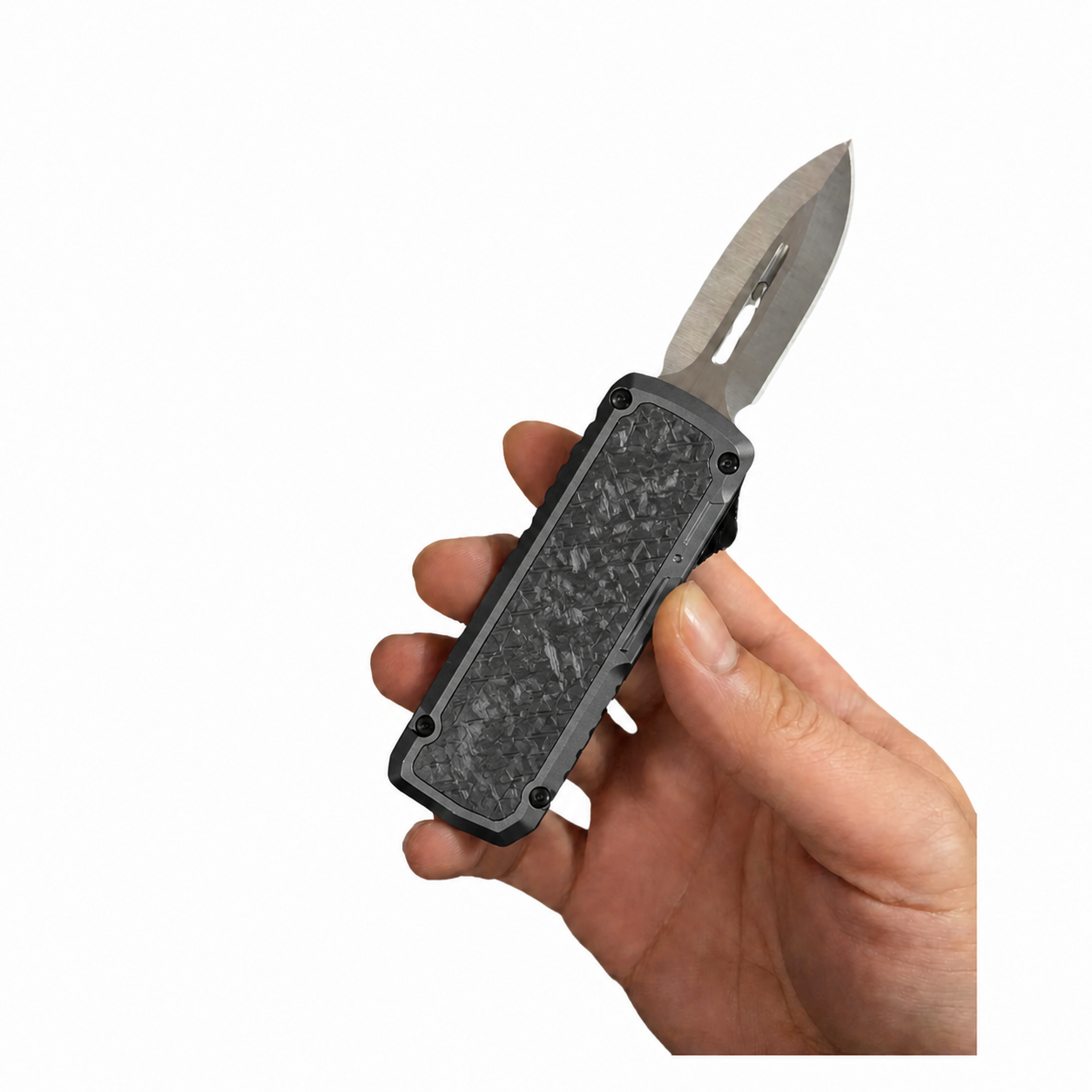 03-gunmetal-carbon Gunmetal Carbon Pattern Folding Utility Knife