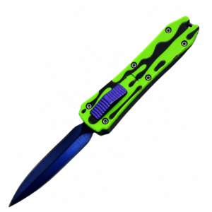 Electric Lime Slime Mini OTF Automatic Knife