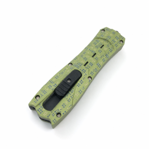 Pistachio Cobalt Cuneiform Wedges OTF Automatic Knife