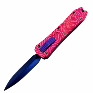 Raspberry Op Art Mini OTF Automatic Knife