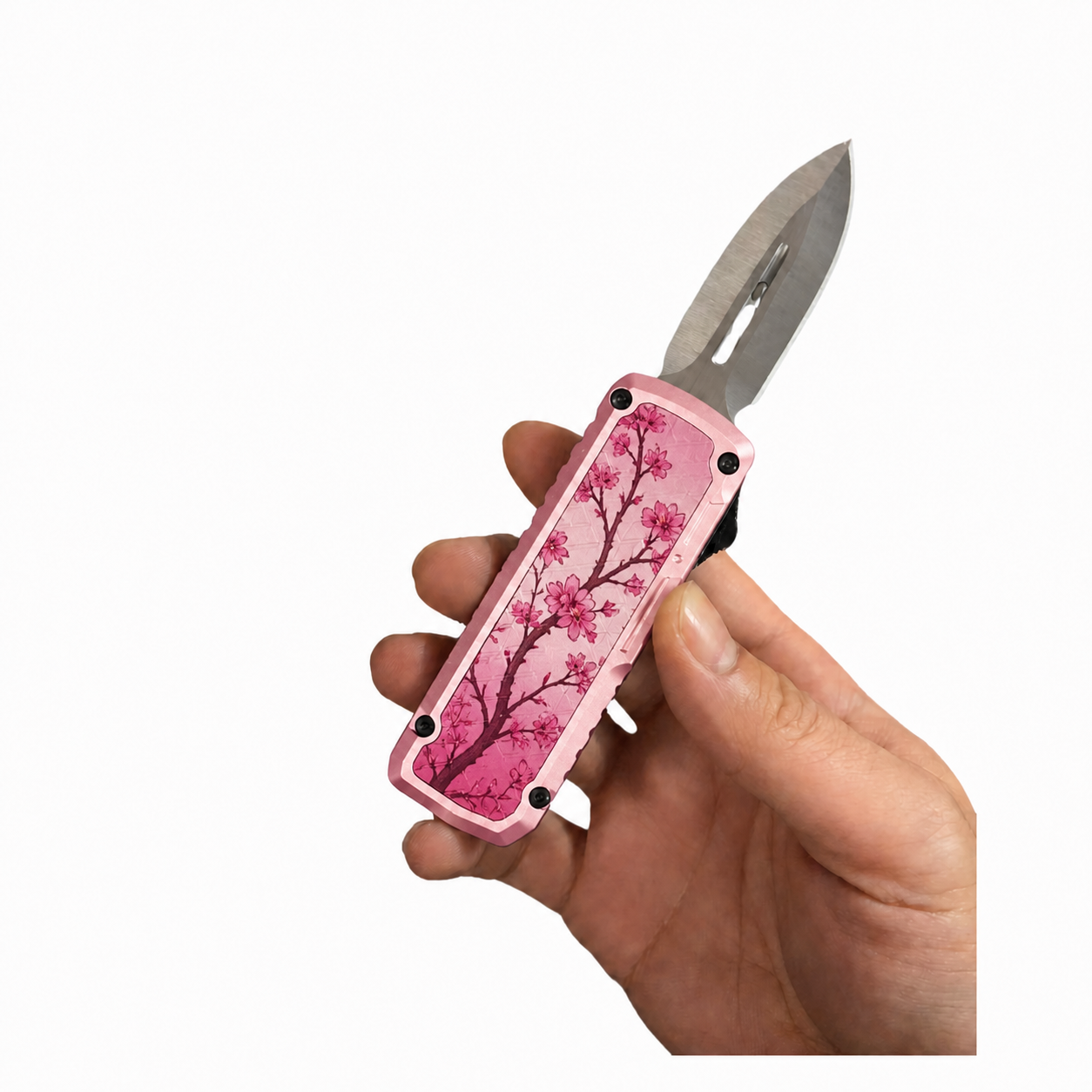 10-rose-pink-blossom Rose Pink Blossom Folding Utility Knife