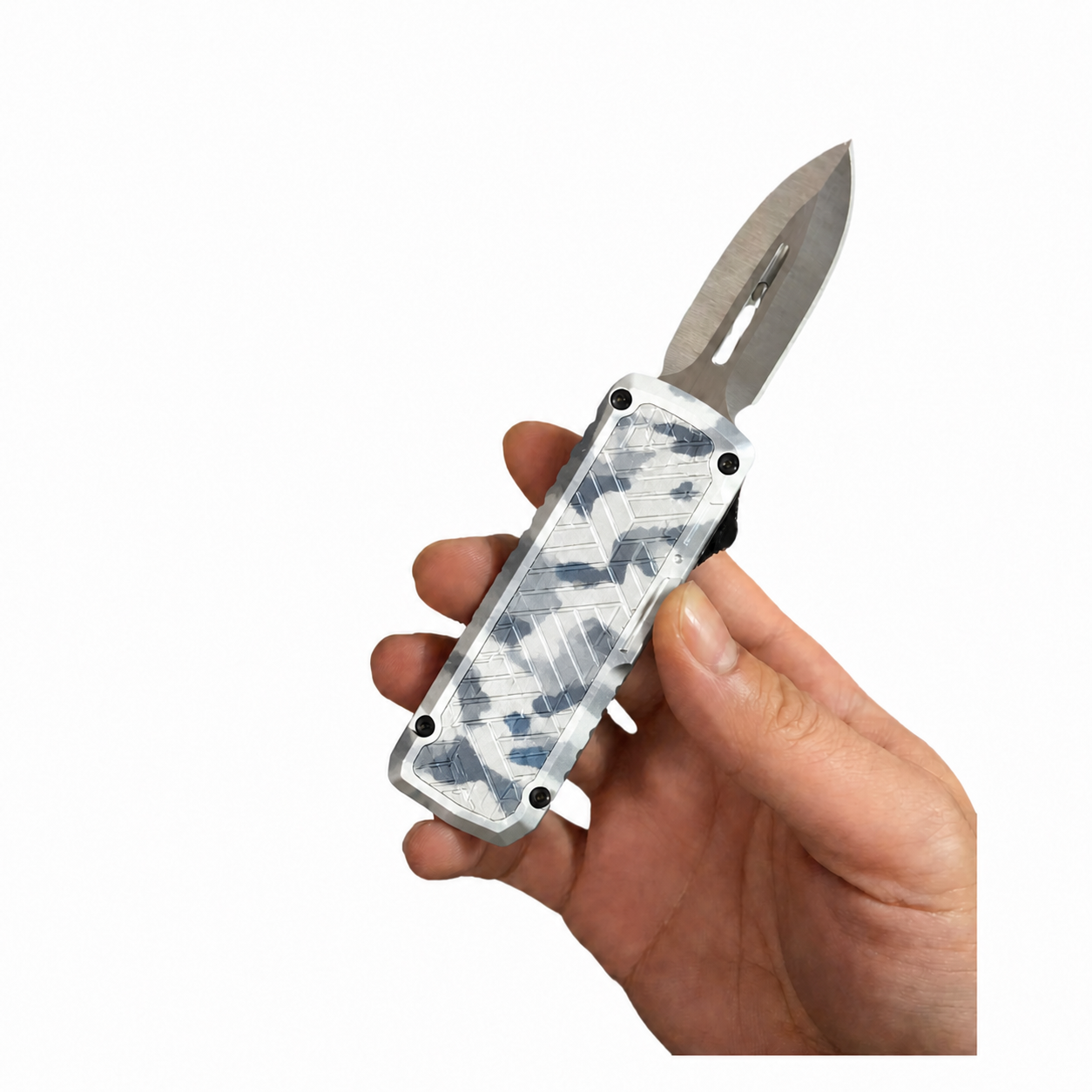 18-gray-snow-camo Gray Snow Camo Folding Utility Knife