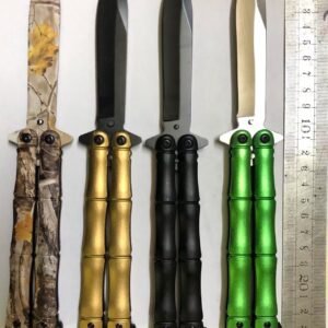 Segmented Handle Butterfly Knife - 4 Finishes