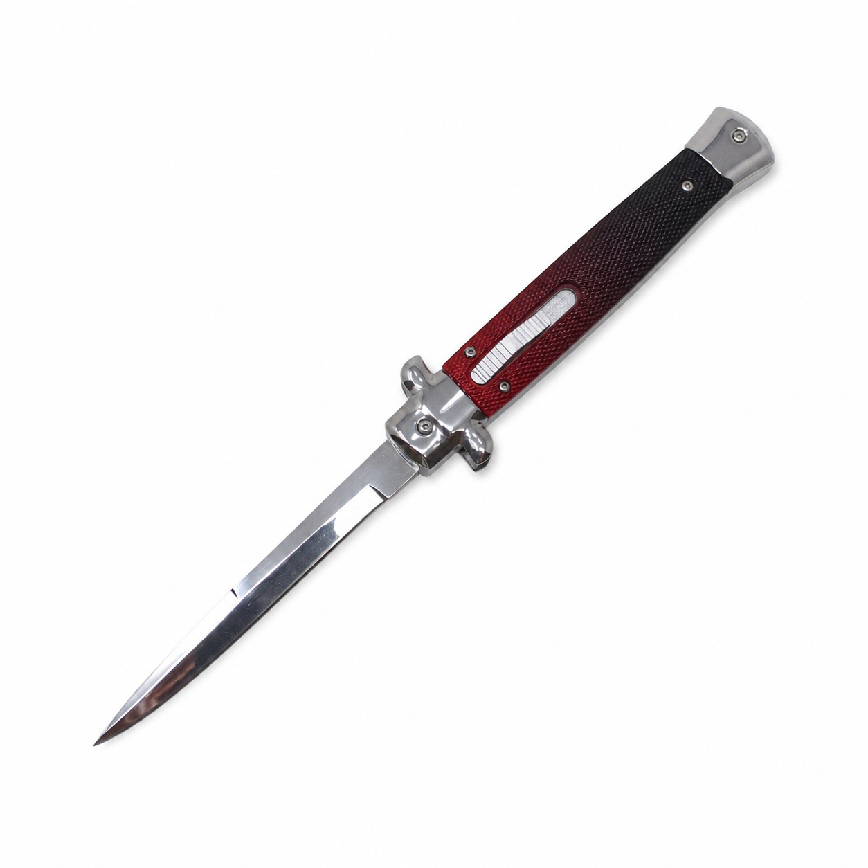 Crimson Black Gradient Matrix 11-Inch Dual-Action OTF Stiletto Crimson Black Gradient Matrix 11-Inch Dual-Action OTF Stiletto full-handle product view