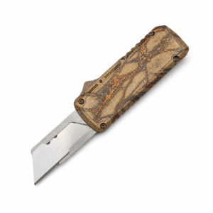 Desert Copper Strata Retractable OTF Utility Knife full-handle product view